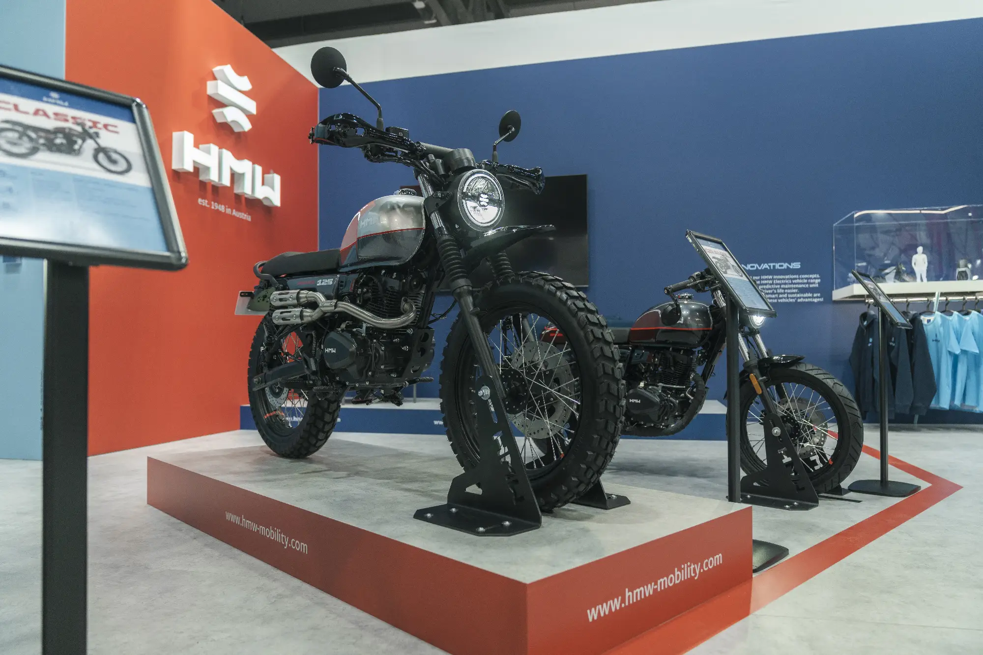 HMW Classics auf dem Messestand der EICMA 2024